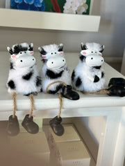 Fluffy Cow Shelfsitter Ganz Whimsical