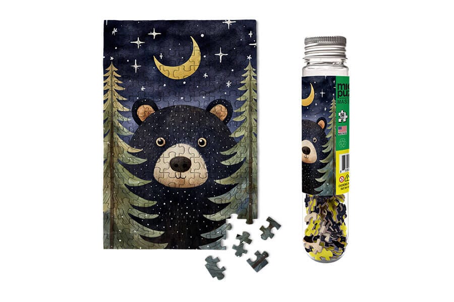Forest Bear MicroPuzzle, 150 Pieces, 4x6 Micro Puzzles LLC