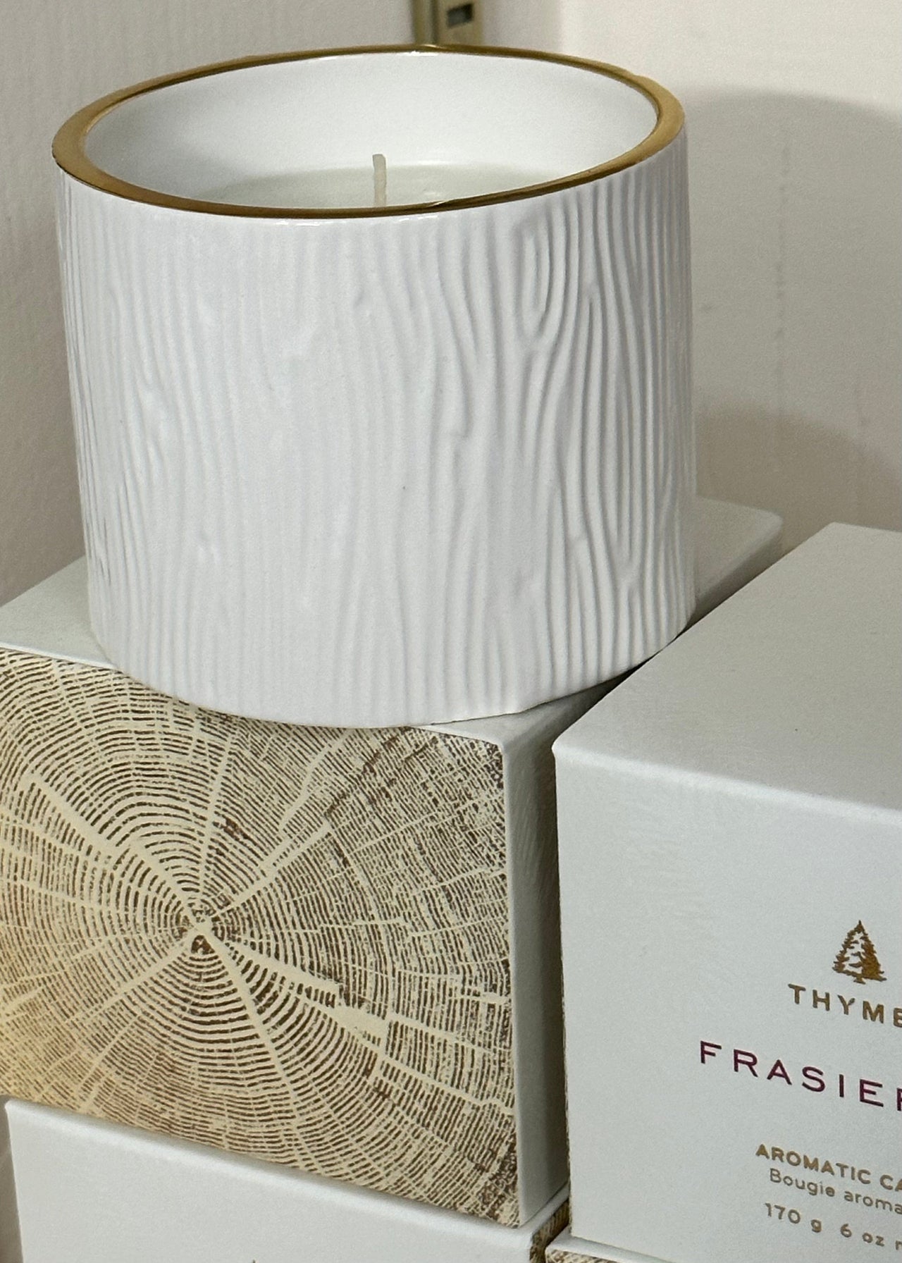 Frasier Fir Ceramic Candle by Thymes Thymes Holiday