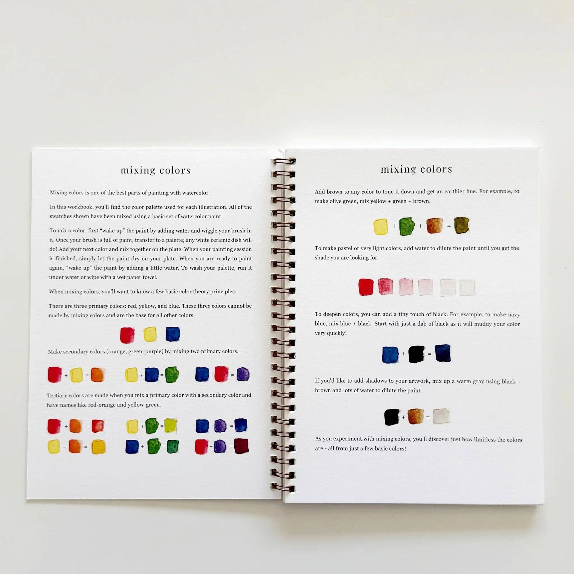 Fruit watercolor workbook emily lex studio