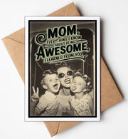 Funny Mothers Day Cards + Display Stand | Mothers Day Gifts: No Katie Doodle | Boutique Greeting Cards & Birthday Gifts