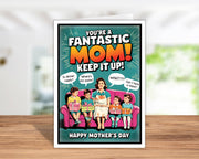 Funny Mothers Day Cards & Display Stand | Mothers Day Gifts: No Katie Doodle | Boutique Greeting Cards & Birthday Gifts