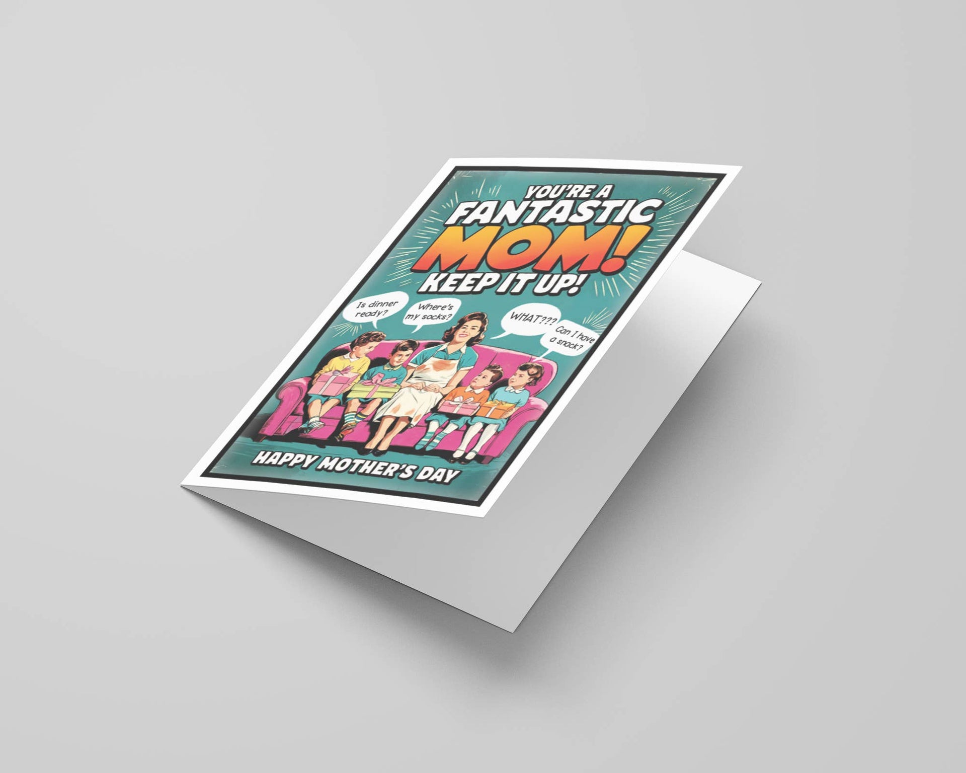 Funny Mothers Day Cards & Display Stand | Mothers Day Gifts: No Katie Doodle | Boutique Greeting Cards & Birthday Gifts