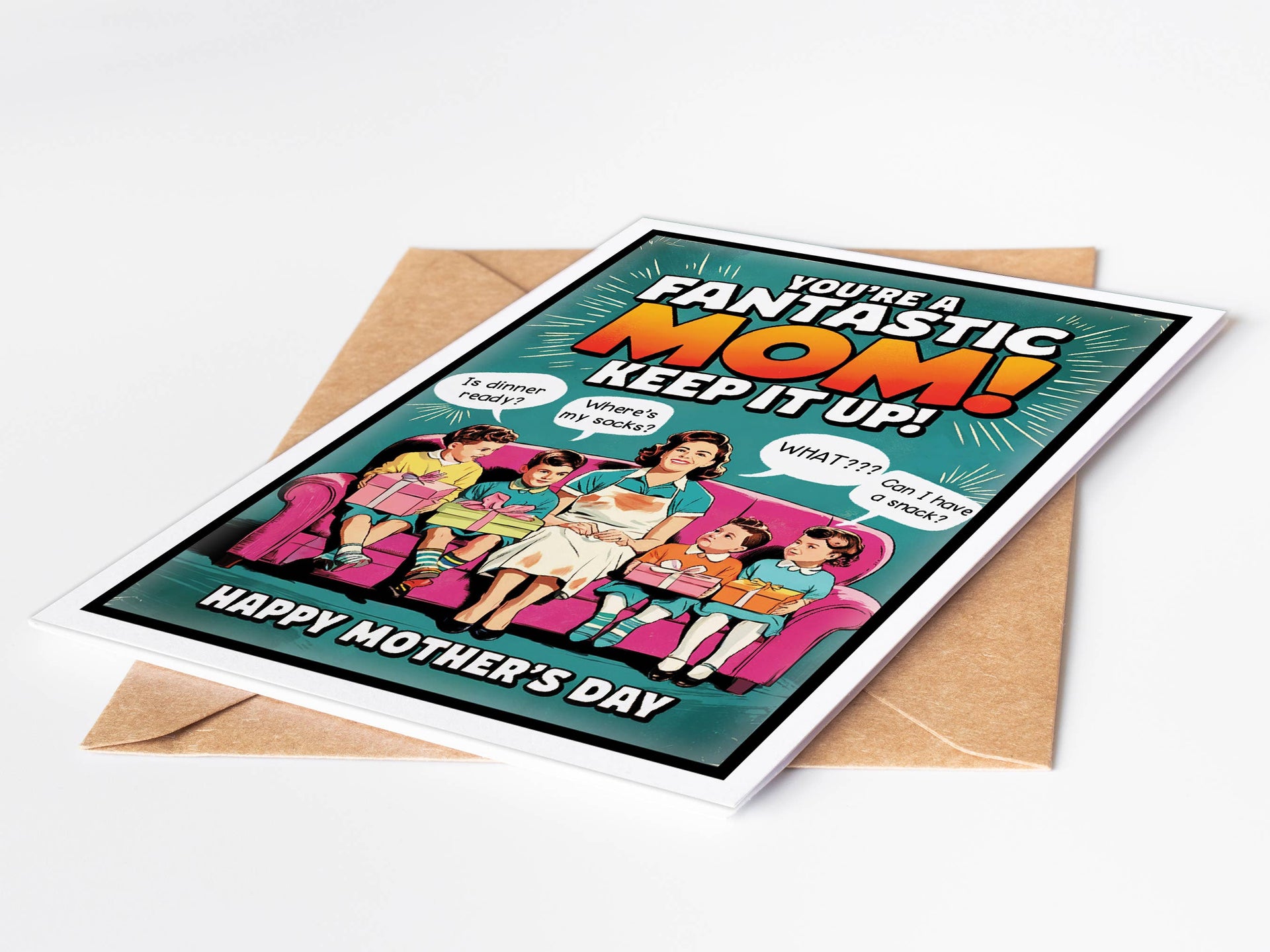 Funny Mothers Day Cards & Display Stand | Mothers Day Gifts: No Katie Doodle | Boutique Greeting Cards & Birthday Gifts