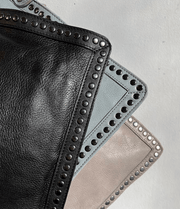 Gabriel Handcrafted Leather Crossbody Bags: Charcoal Latico Leathers