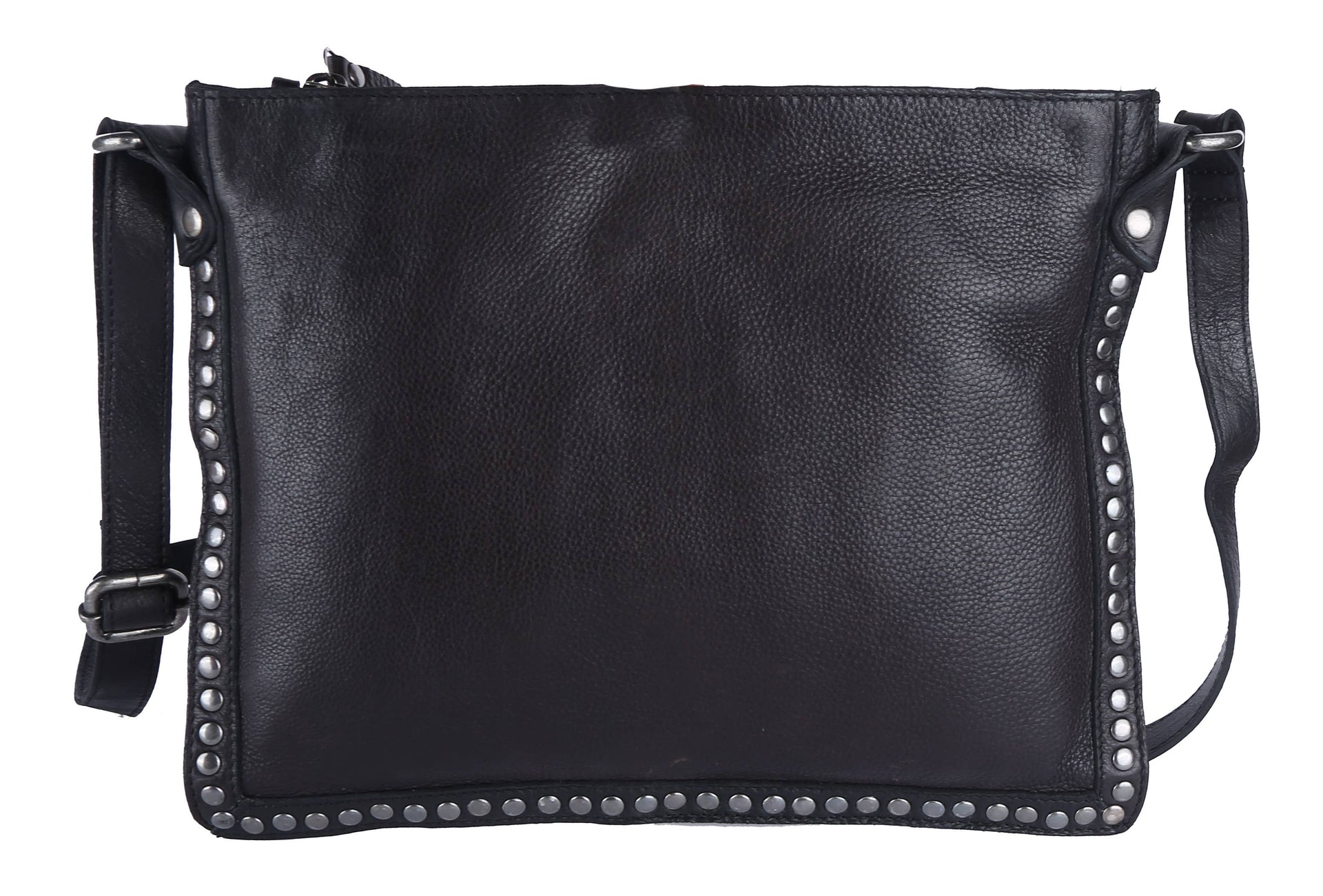 Gabriel Handcrafted Leather Crossbody Bags: Charcoal Latico Leathers