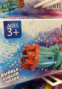 Gatling LED Light Bubble Blaster Mila Wholesale Toys Green