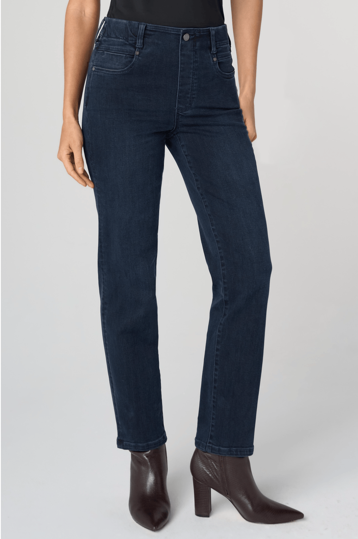 Gia Glider Pull-On Slim 29" Ins, Raven Wing Liverpool Jeans