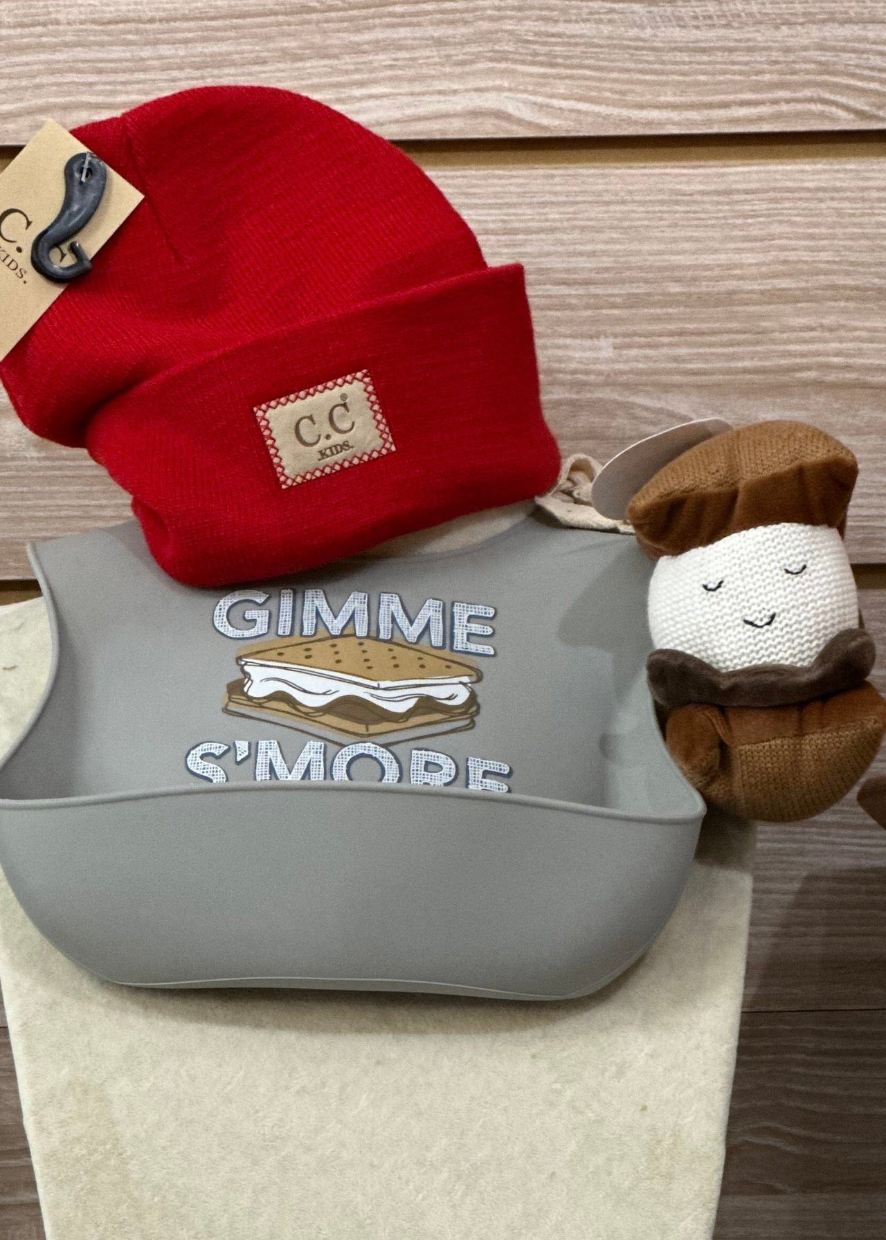 Gimme Smore Silicone Bib Mud Pie Baby Book