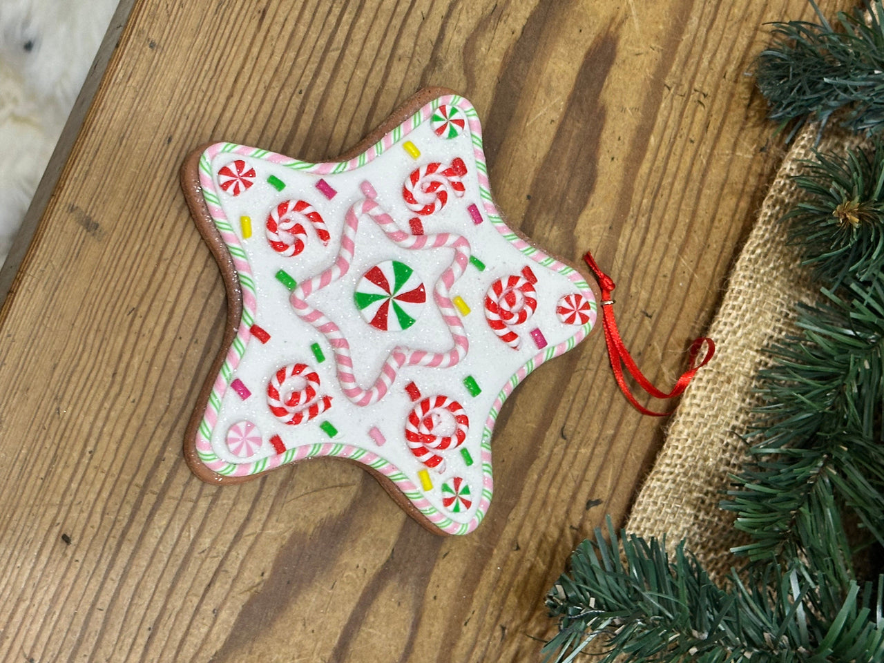 Gingerbread Ornaments Two's Company Christmas Ornament Star