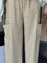 Gingham Patch Pocket Pant, Checkered Wishlist Pant