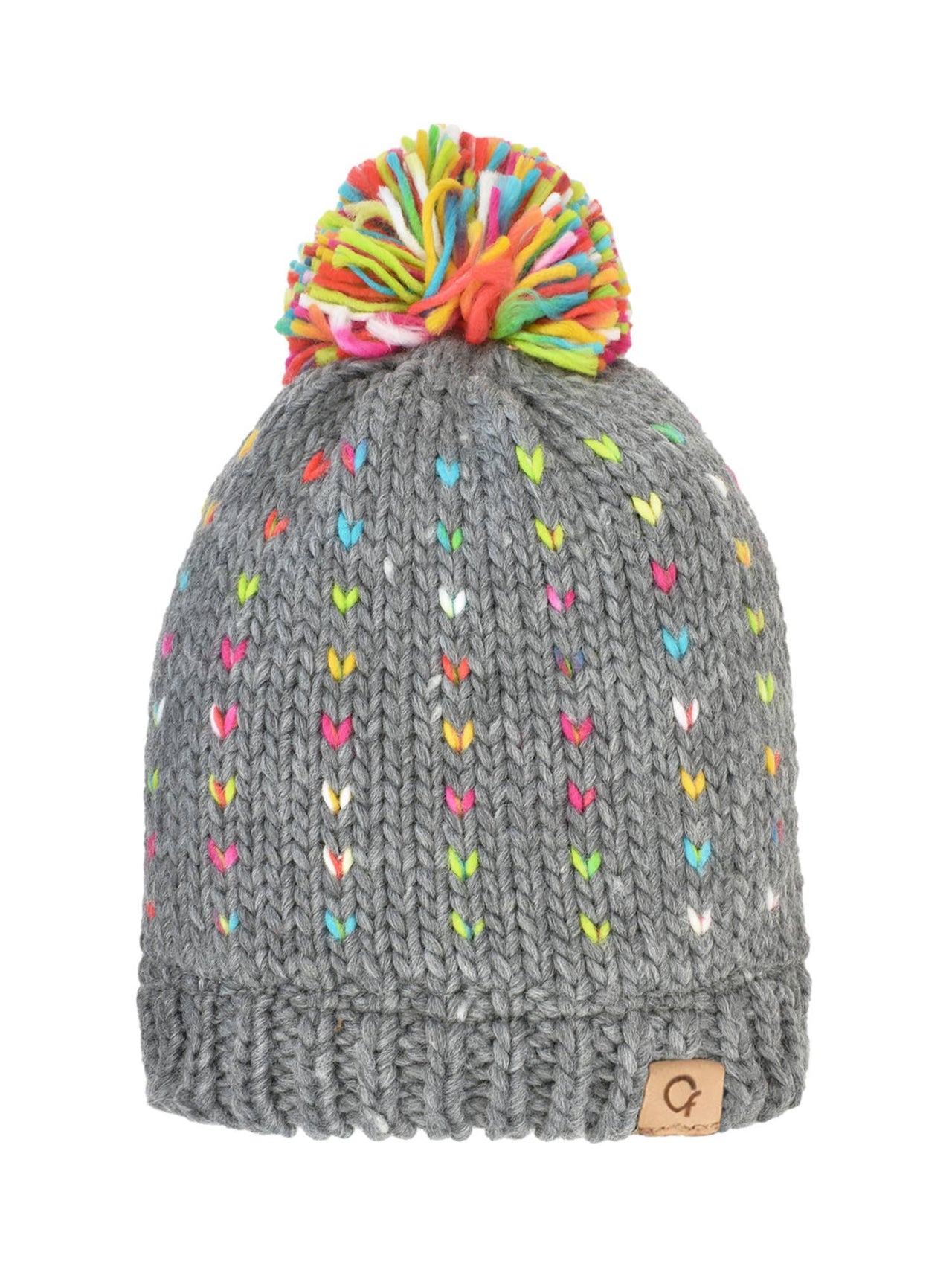 Girls Confetti Acrylic Knit Beanie - 96583 Grand Sierra