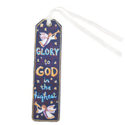 Glory to God in the Highest Bookmark, Navy Blue The Round Top Collection