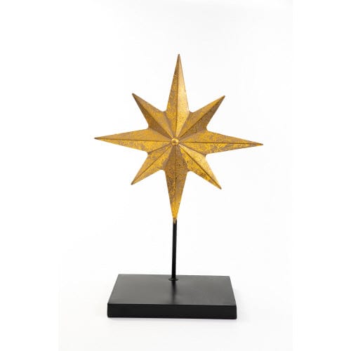 Gold Leaf Star 22.5" on Stand Trade Cie LLC Christmas Ornament
