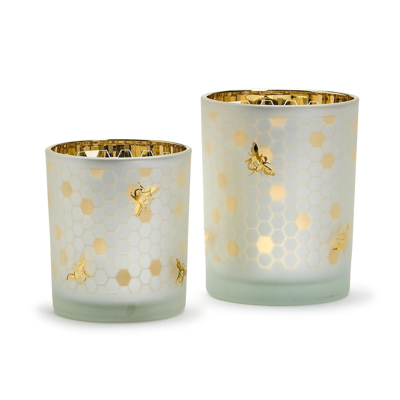 Golden Bee Silhouette Candleholders Pair Two’s Company