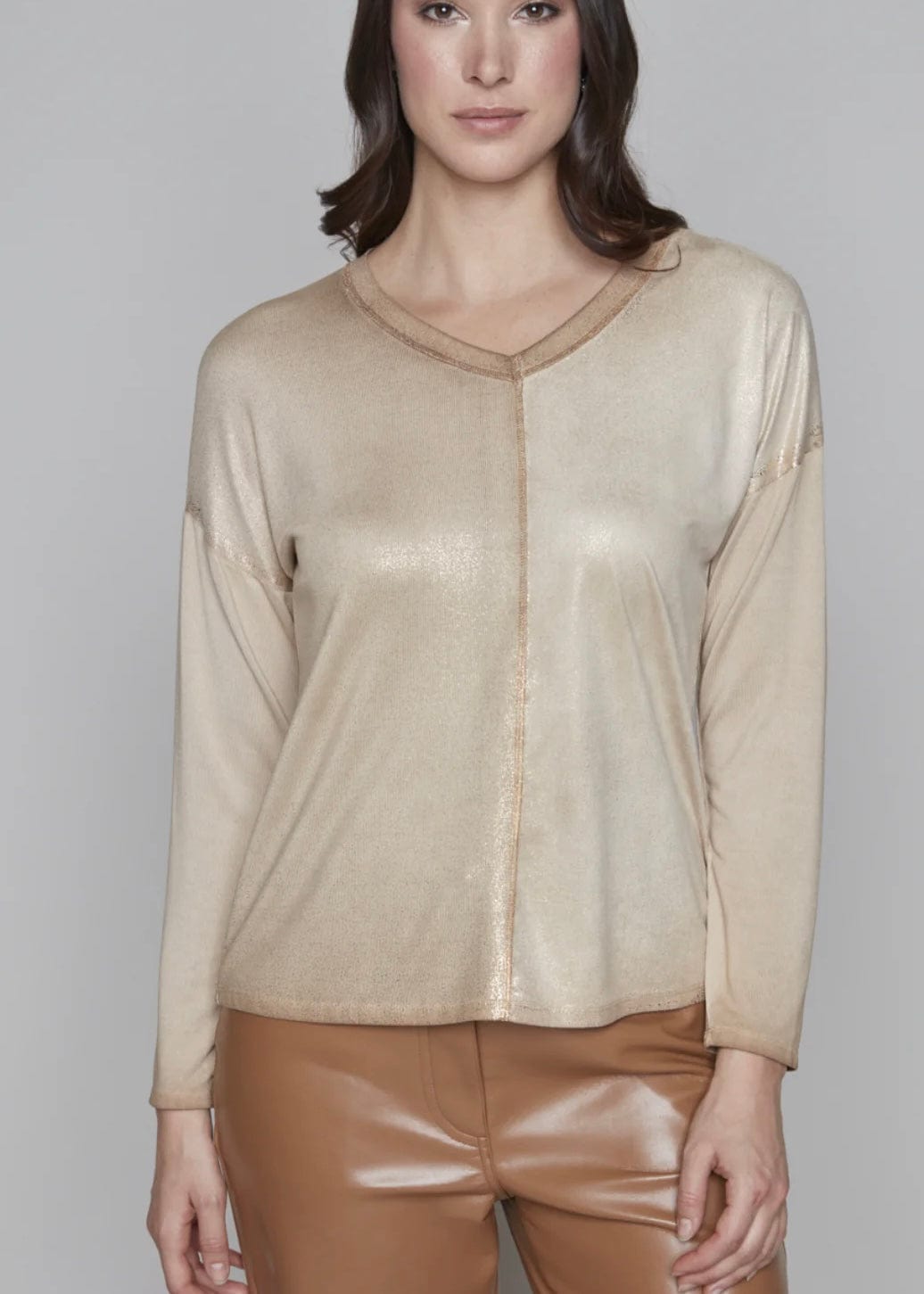 Golden Knit Top by Carre Noir Carre Noir Sweater S