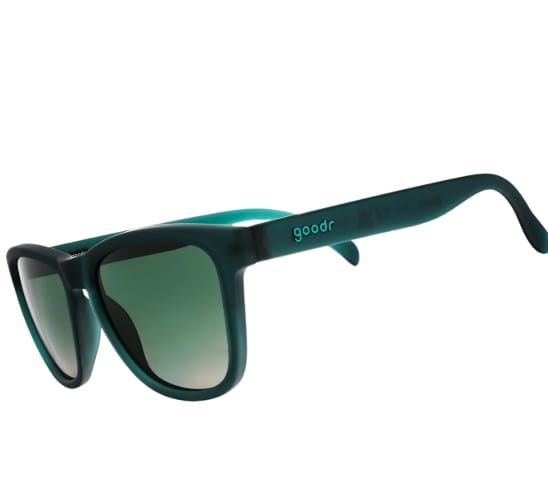 Goodr 90s Sedan Style Icon Sunglasses, Dark Teal Goodr