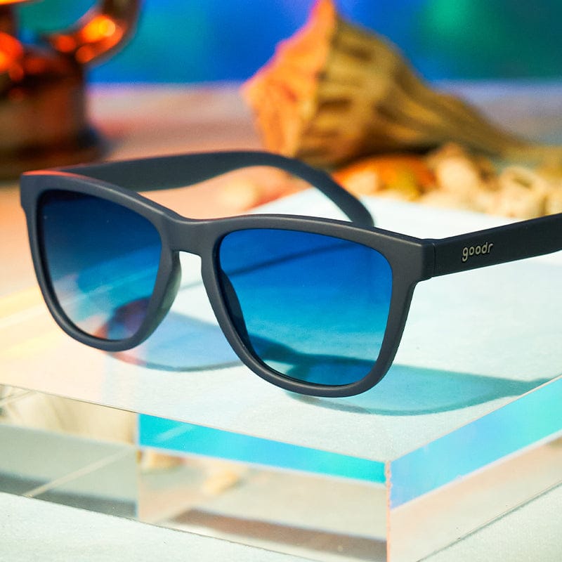 Goodr Drinks Seawater, Sees Future Sunglasses, Navy Goodr
