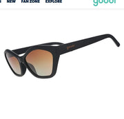 Goodr Sings in Reverb Geometric Cat-Eye Sunglasses, Amber Goodr