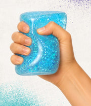 Goolala Squishies Cube, Blue Glitter Sensory Squeeze Toy DM Merchandising, Inc.