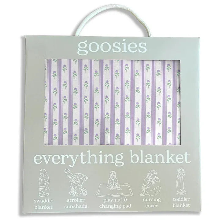 Goosies | Everything Blanket | Lilac Ribbons Goosies Baby Blanket
