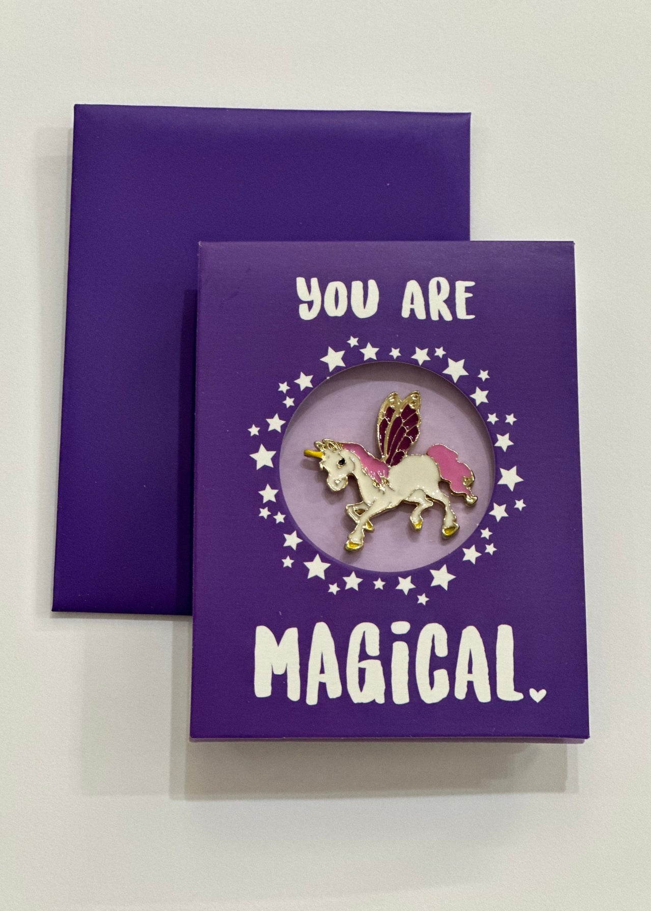 Greeting Card with Enamel Pin Two's Company