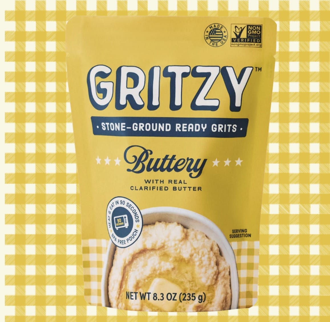 GRITZY Stone Ground Ready Grits GRITZY Grits Buttery