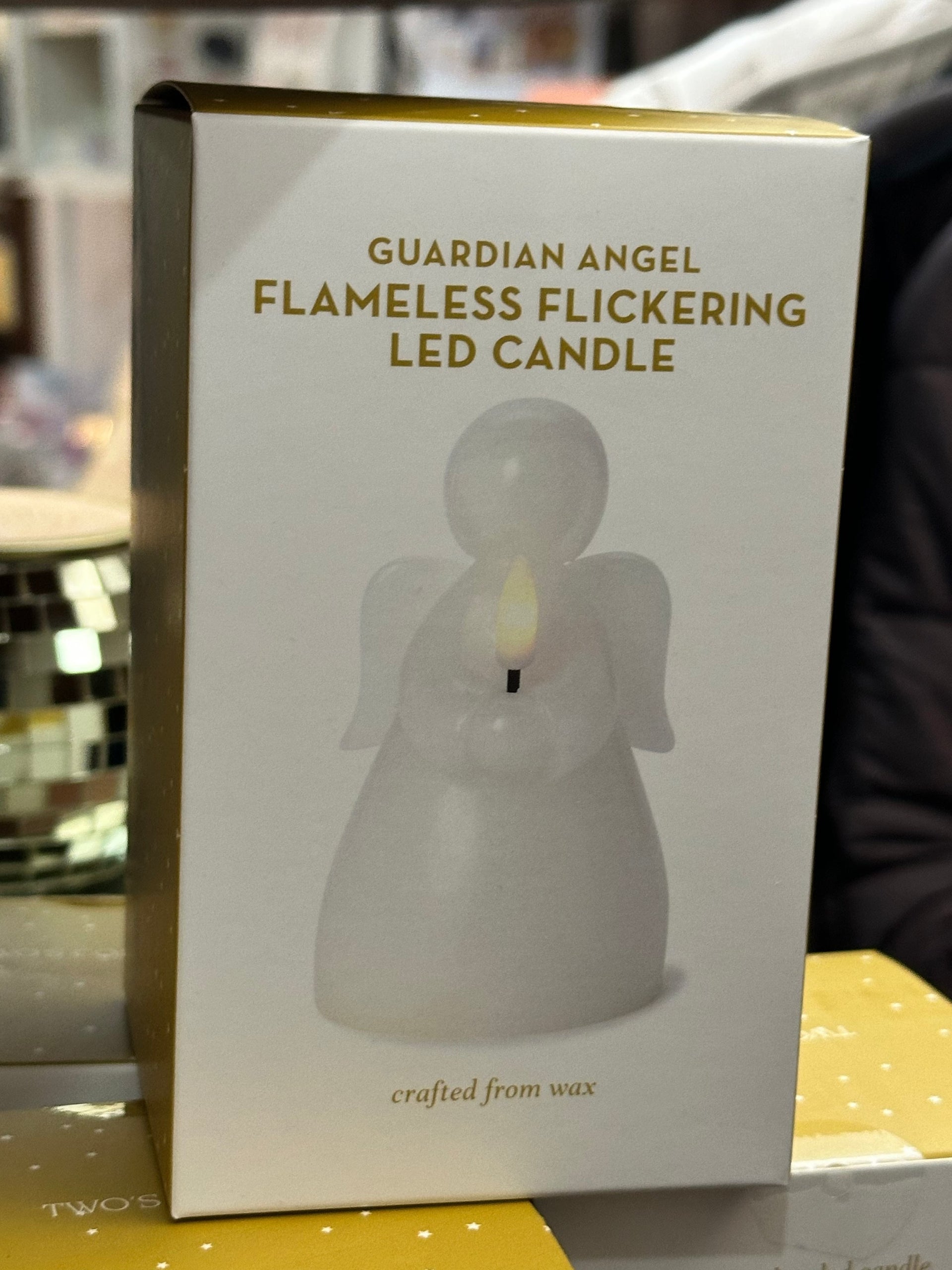 Guardian Angel Flameless Flickering LED Candle Two's Company Flameless Candle