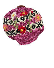 Hand Knit Beanie | 4 Colors Ganz Beanie Fuschia