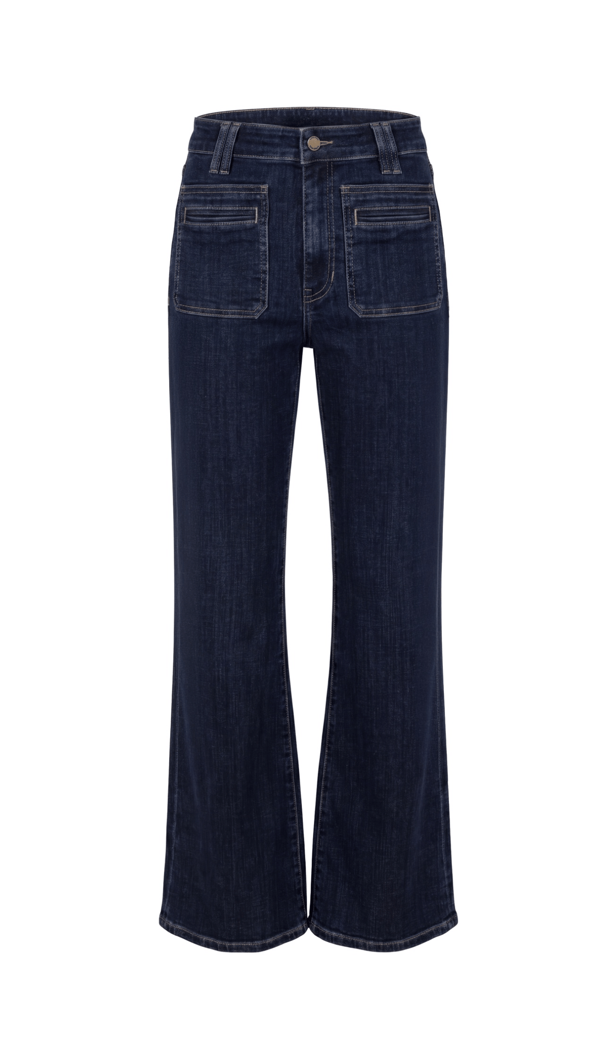 Hannah Flare Vintage Patch Pockets 28”Collegiate Blue Liverpool Jeans