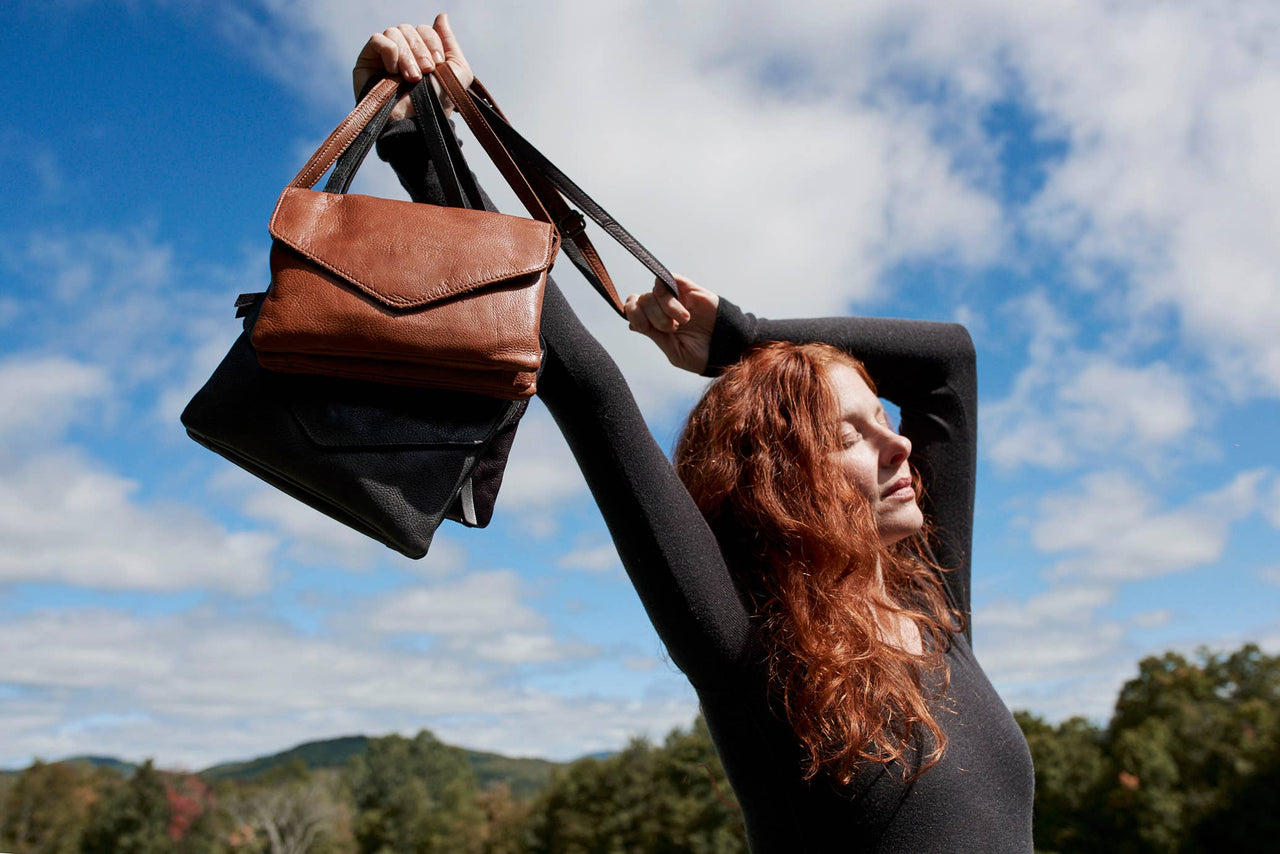 Harbor Leather Crossbody Bags - Select Colors on Sale Now!: Brown Latico Leathers