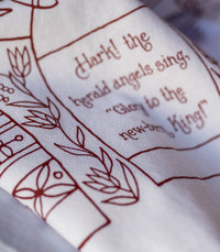 Thumbnail for Hark! The Herald Angels Sing Christmas Hymn Tea Towel Little Things Studio