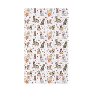 Harvest Blossom Dog Quick Dry Kitchen Towel Evergreen Kitchen Towel