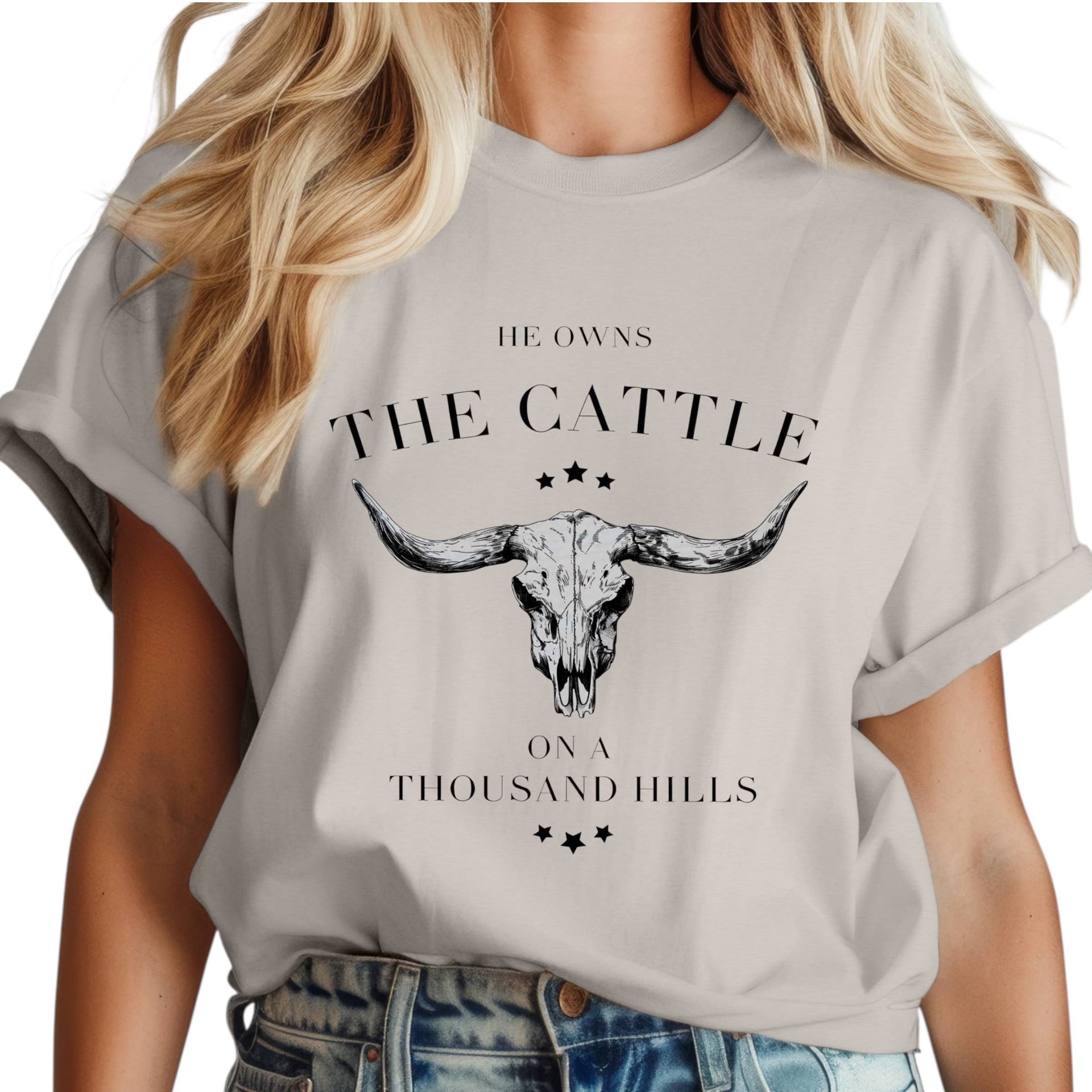 He Owns The Cattle T Shirt : S The Vintage Sparrow
