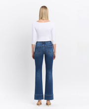 HIGH RISE TROUSER HEM BOOTCUT JEANS T6641: SNOWDROP / 24 VERVET by FLYING MONKEY