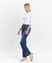 HIGH RISE TROUSER HEM BOOTCUT JEANS T6641: SNOWDROP / 24 VERVET by FLYING MONKEY