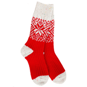 Holiday Crew OS Red Confetti World Socks