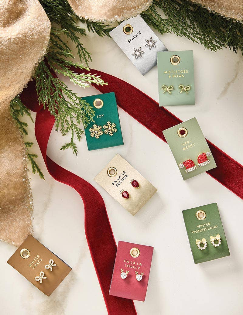 Holiday Studs - Mistletoes & Bows Creative Brands Earrings