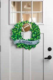 Holiday Wreath Magnet - Football Mud Pie Magnets