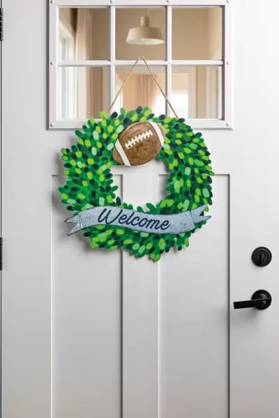 Holiday Wreath Magnet - Football Mud Pie Magnets
