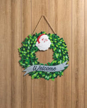 Holiday Wreath Magnet - Santa Mud Pie Magnets