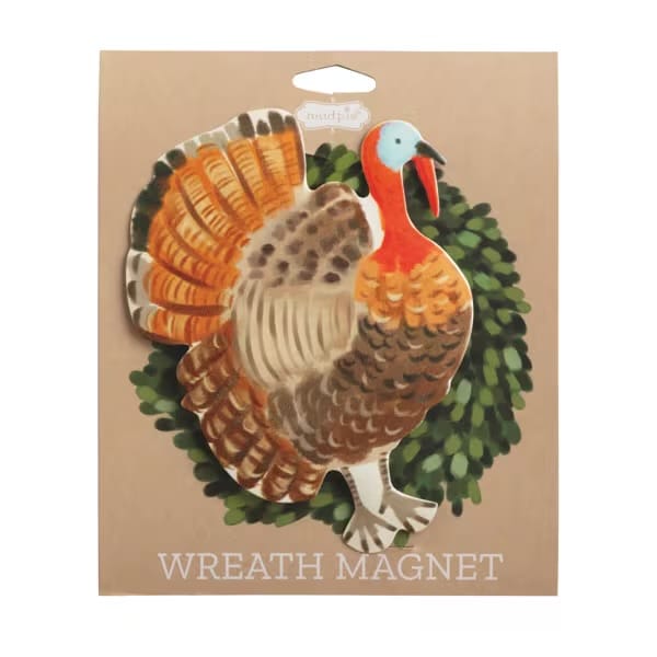 Holiday Wreath Magnet - Turkey Mud Pie Magnets
