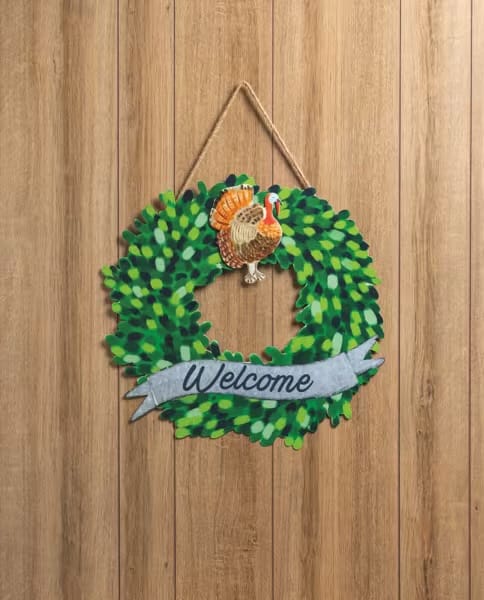 Holiday Wreath Magnet - Turkey Mud Pie Magnets