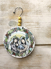 Holy Family Bead Hanger Ornament Trade Cie LLC Christmas Ornament