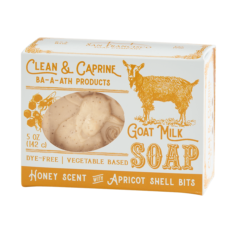 Honey Goat Milk 5oz pressed bar soap San Francisco Soap / Man Bar Soap