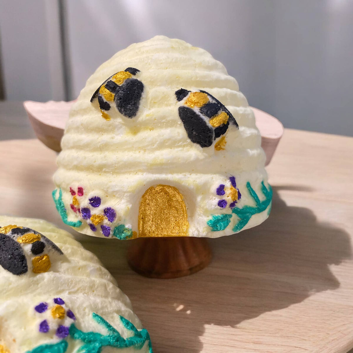 Honeybee Hive Bath Bomb with surprise Nature's Love Product