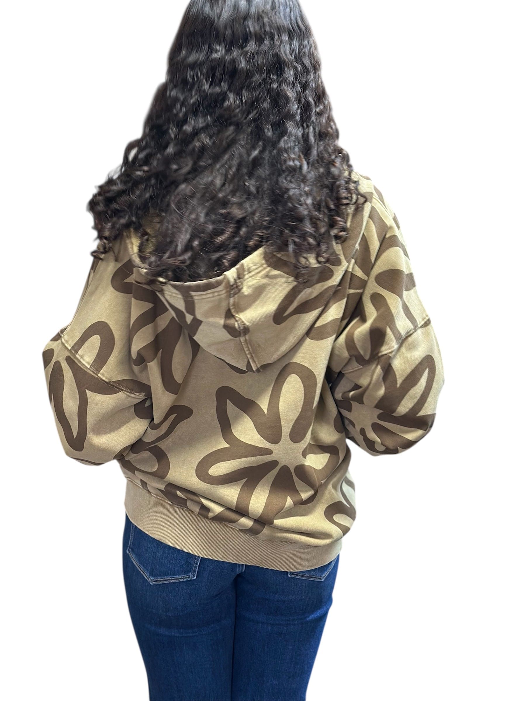 Hoodie Sweater with Pattern Easel SWEATER