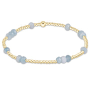 Hope Unwritten Gemstone 4mm Bracelet, Aquamarine enewton design, LLC Bracelet