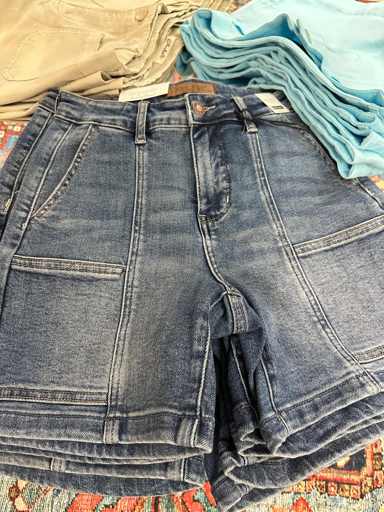 HW Utility Mid Length Shorts by Judy Blue Judy Blue Shorts