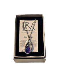 Thumbnail for Hydna of Scione Amethyst Necklace Lock and Key Earrings